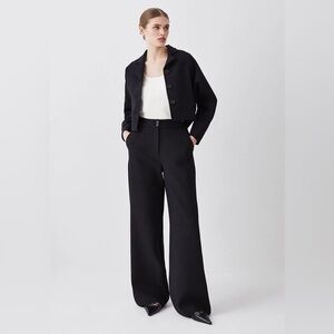 Karen Millien Stretch Low Waist Turn Up Pants
